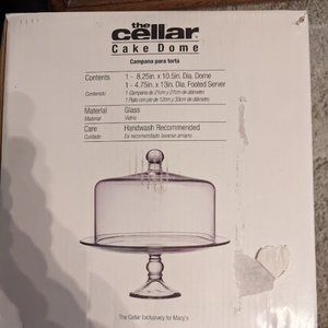 Cake Dome and Stand NEW
